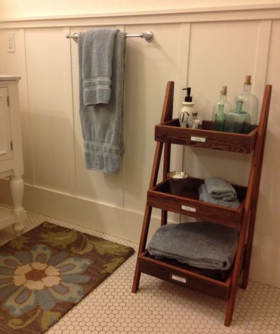 bath towel storage ideas