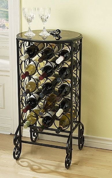 15-Bottle-Wine-Rack-Furniture-for-Home-Mini-Bars-Design-Inspiration