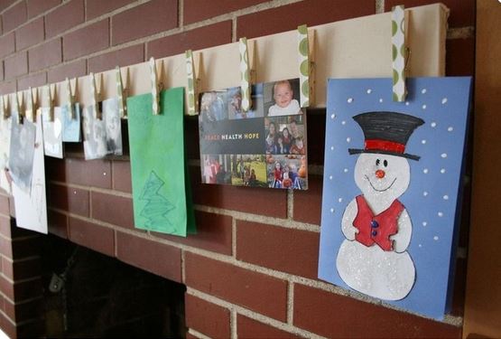 christmas card display craft 2