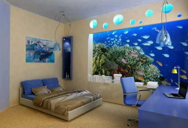 aquarium bedroom