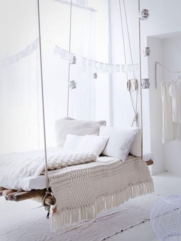 diy hanging bed