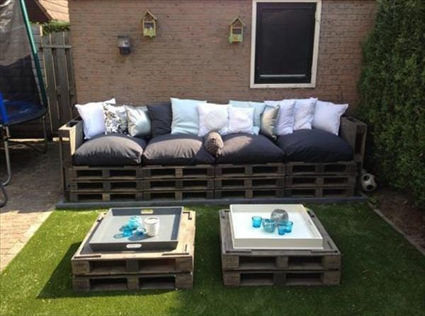 how to make garden furniture from pallets