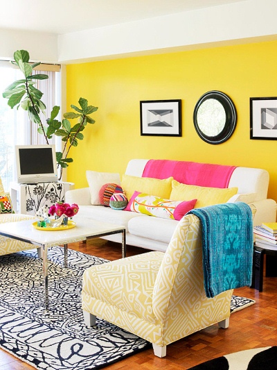 bright colors for living room