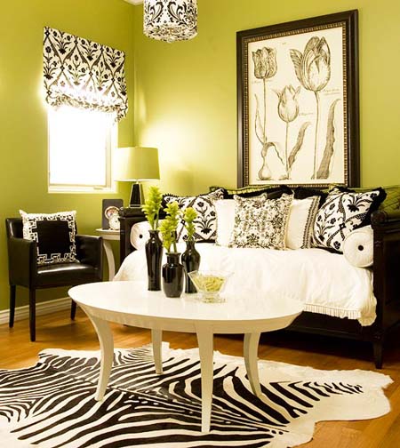 animal print living room