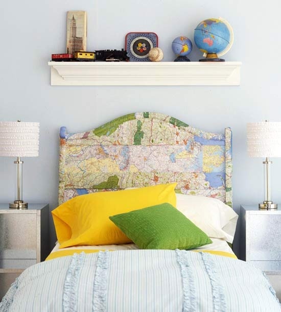 world map bedroom decor