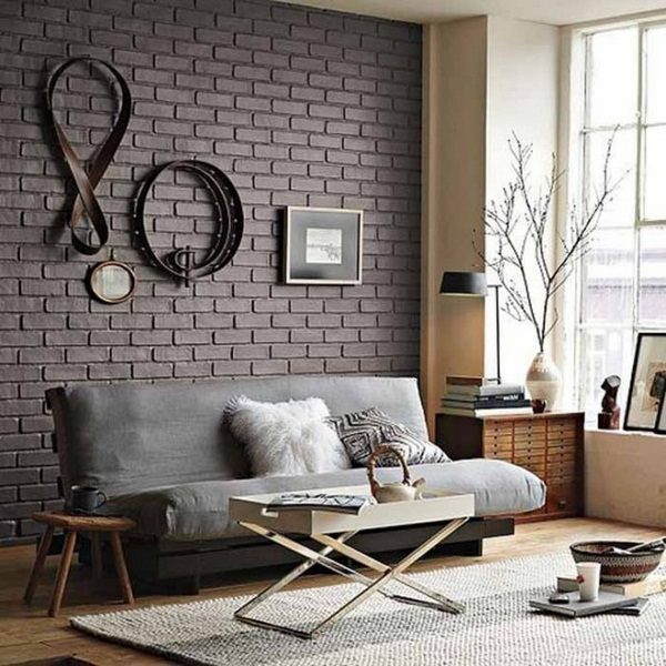 How to decorate a brick wall