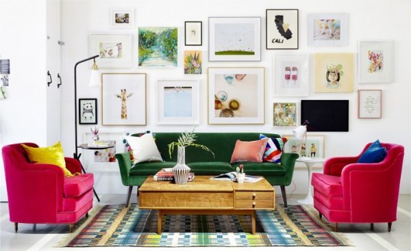 colorful living room sets