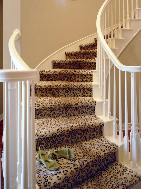 leopard print carpet for stairs