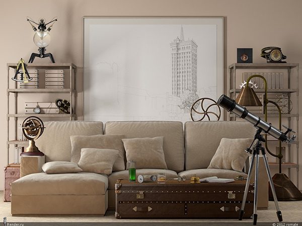 industrial living room decor