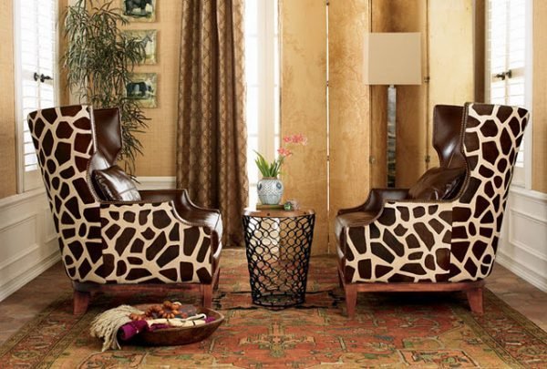 animal print chairs