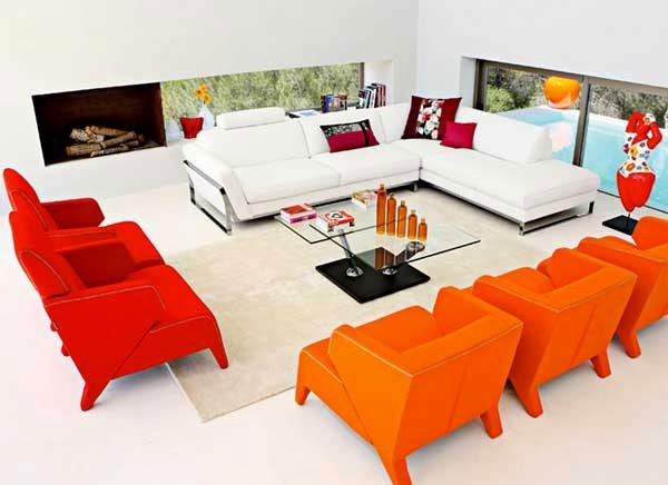 colorful living room furniture