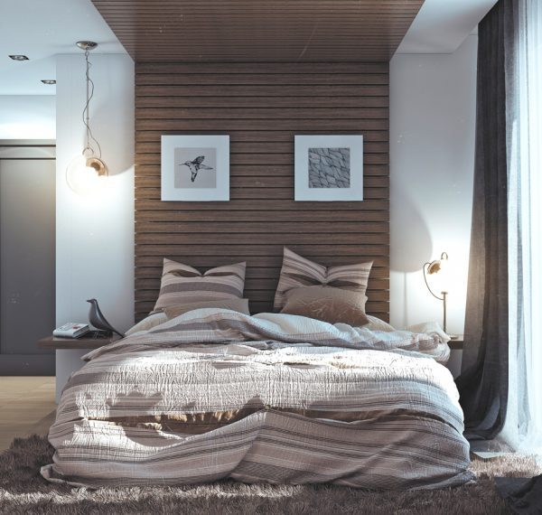 scandinavian style bedroom