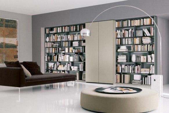 modern home library