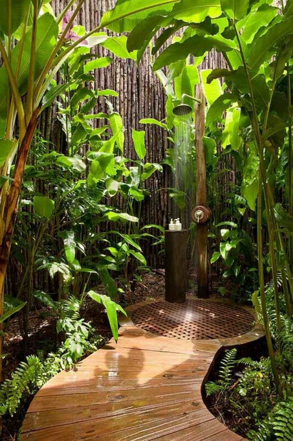 tropical outdoor shower