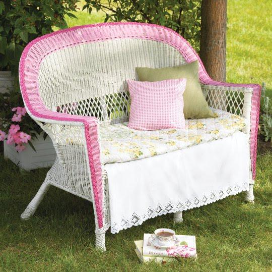 Garden wicker furniture