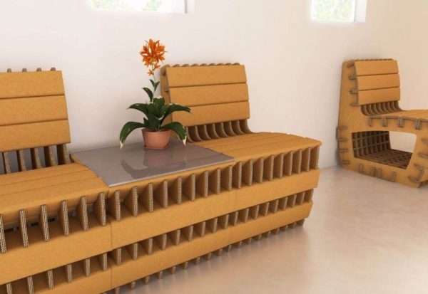 recycled cardboard boxes