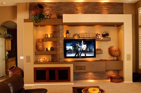 living room tv wall design
