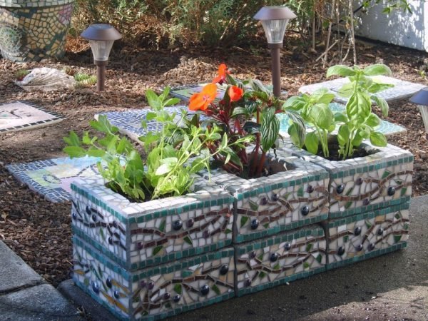 mosaic planters