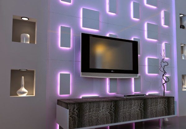 lcd tv wall design