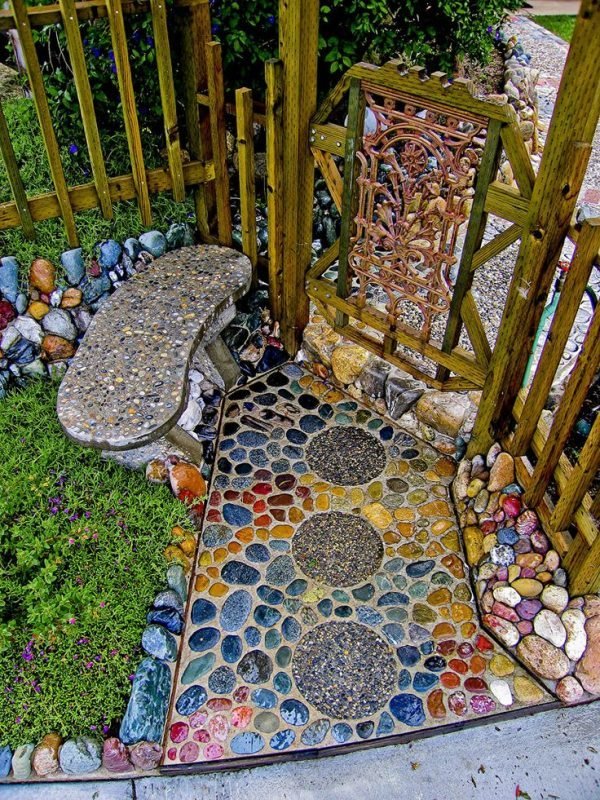 mosaic garden path