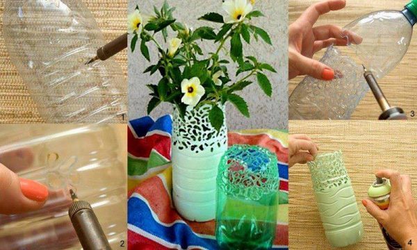 plastic flower vases