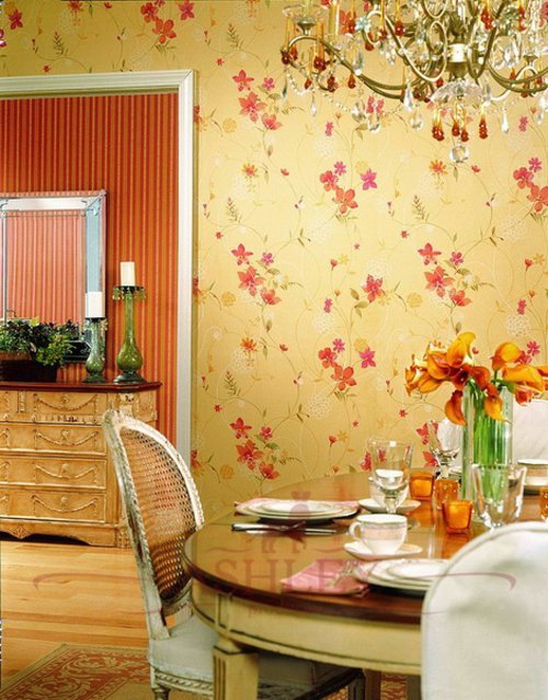 floral kitchen wallpaper