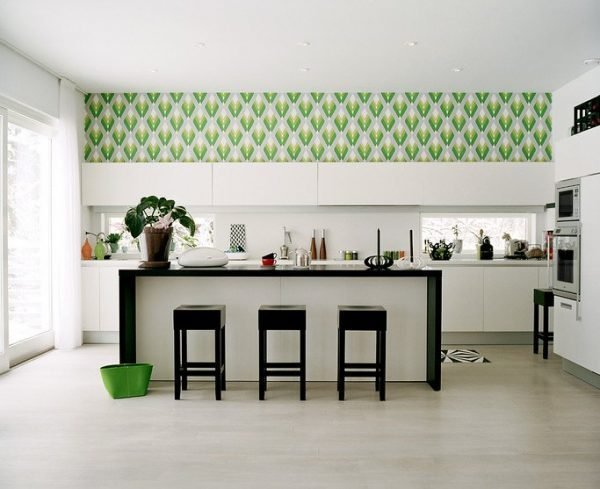 wallpaper kitchen ideas