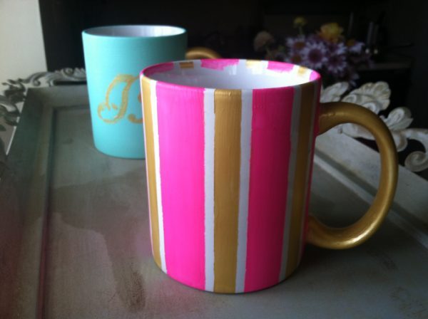 how to paint ceramic mugs