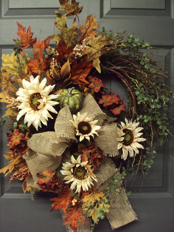 fall outdoor wreath