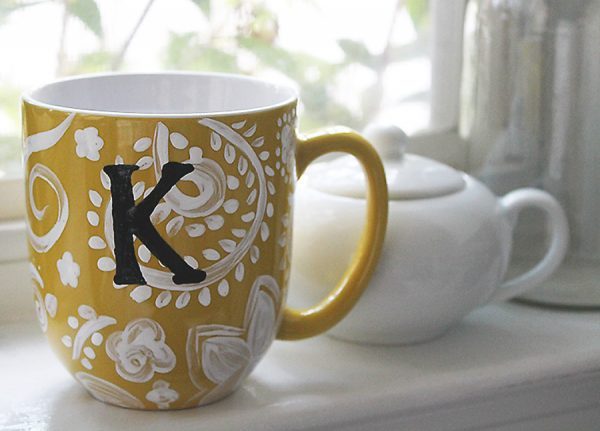 Diy painted mugs