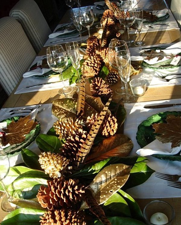 pine cone table decorations