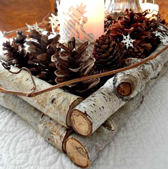 pine cone decor