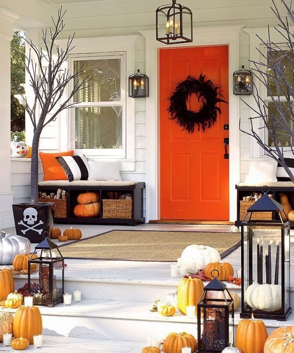 halloween porch decoration