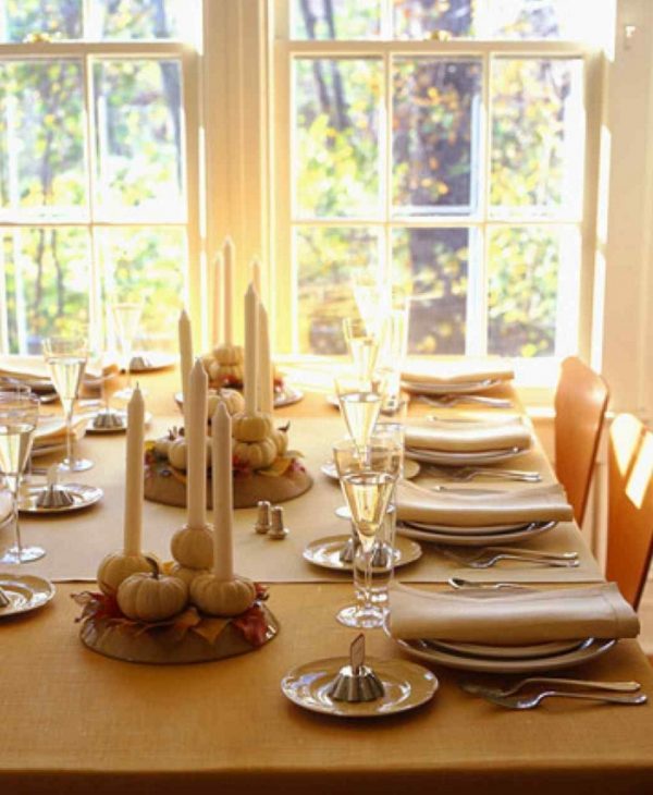 simple thanksgiving table settings 