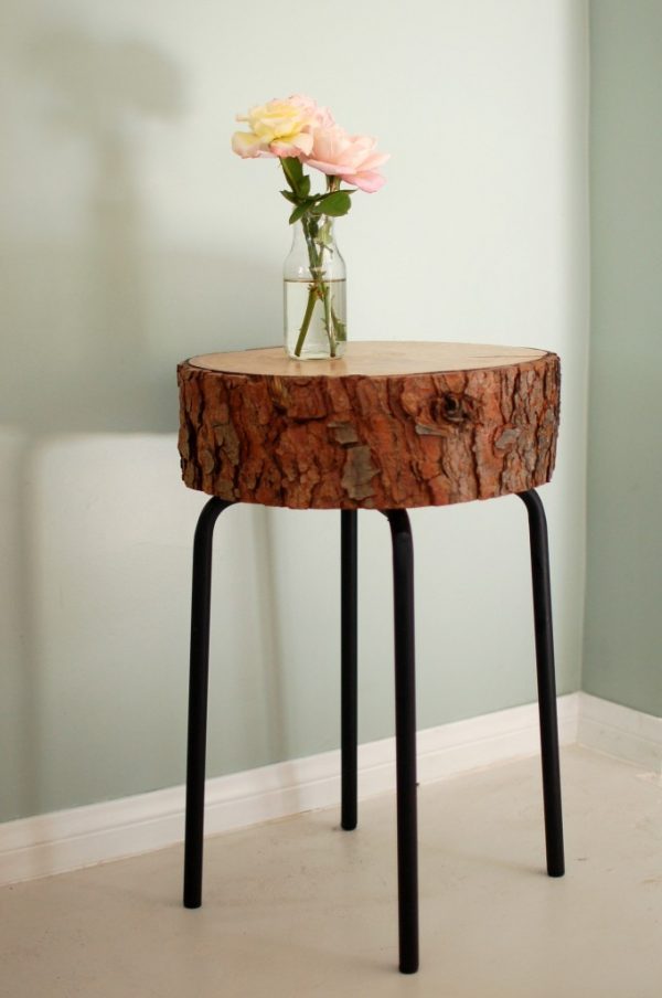 tree stump table