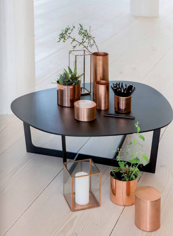 copper decorative pots