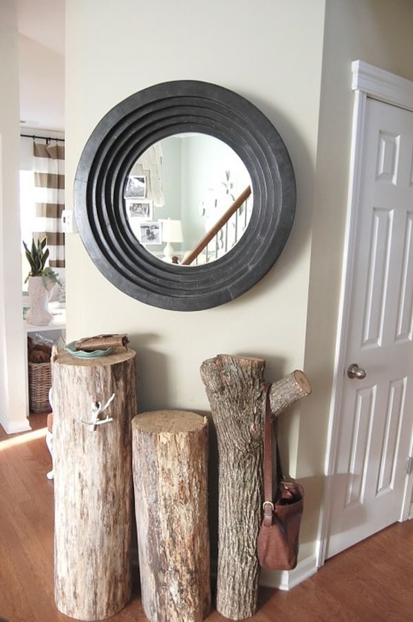 tree stump decor 