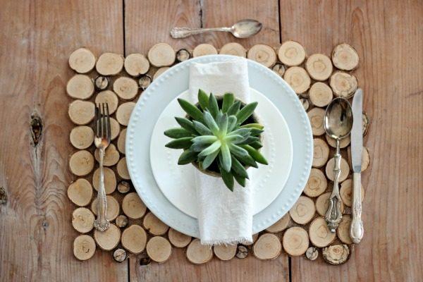 wood placemats