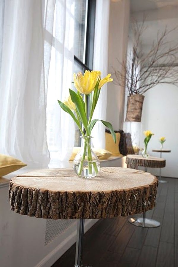 tree stump tables