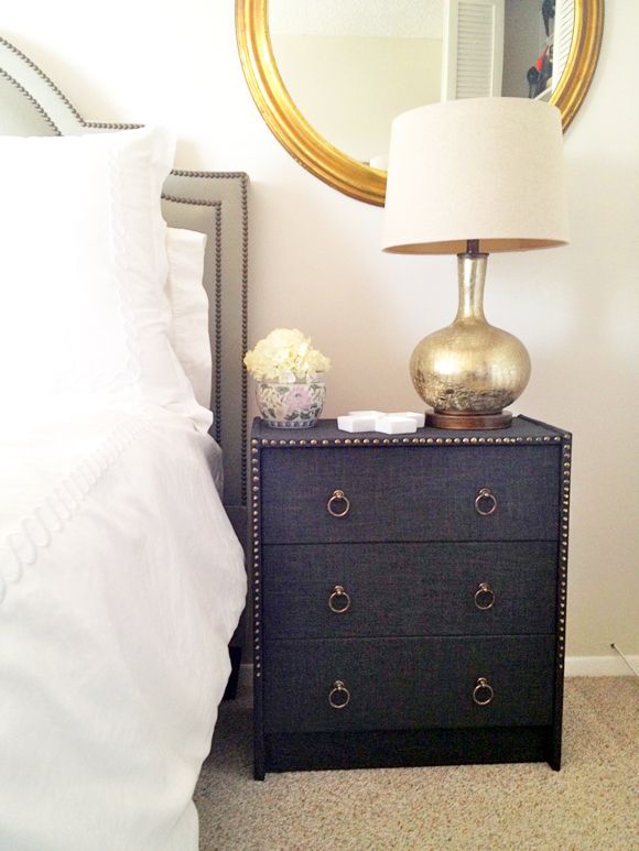 nailhead nightstand