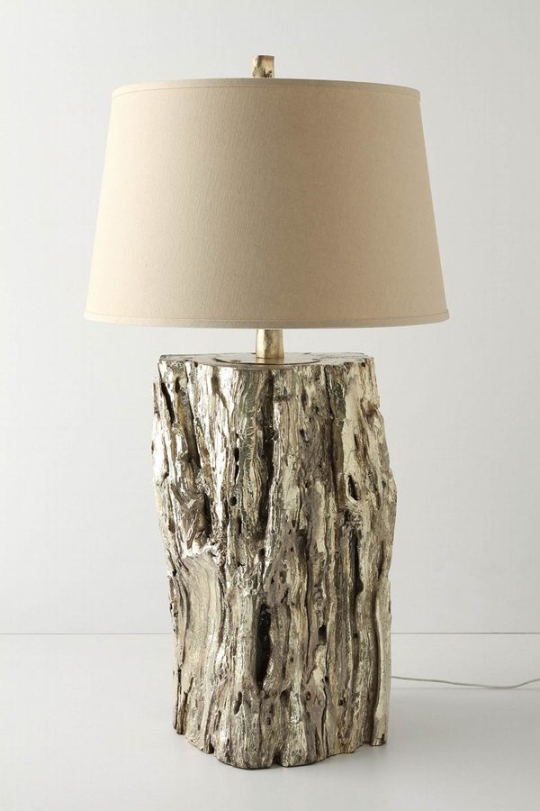 tree stump lamp