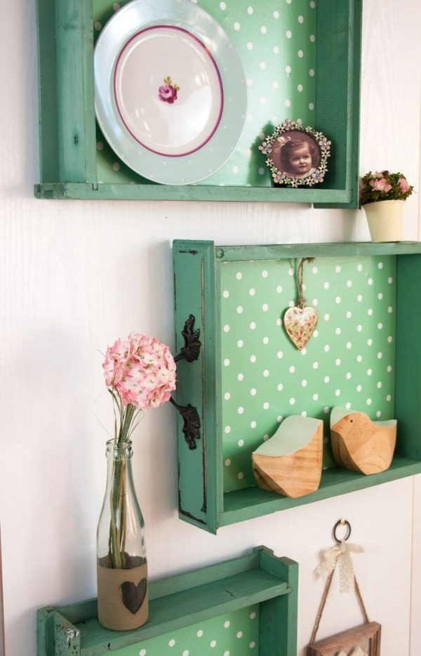 Repurposing old drawers 