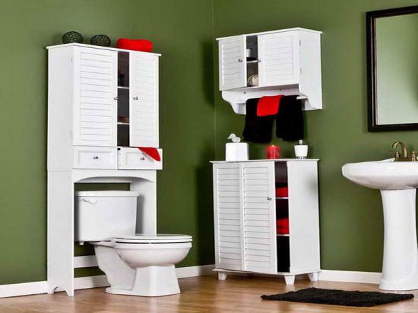 bathroom storage over the toilet