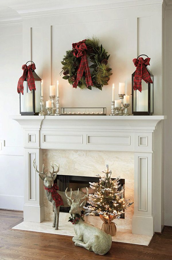 mantel ideas for christmas 