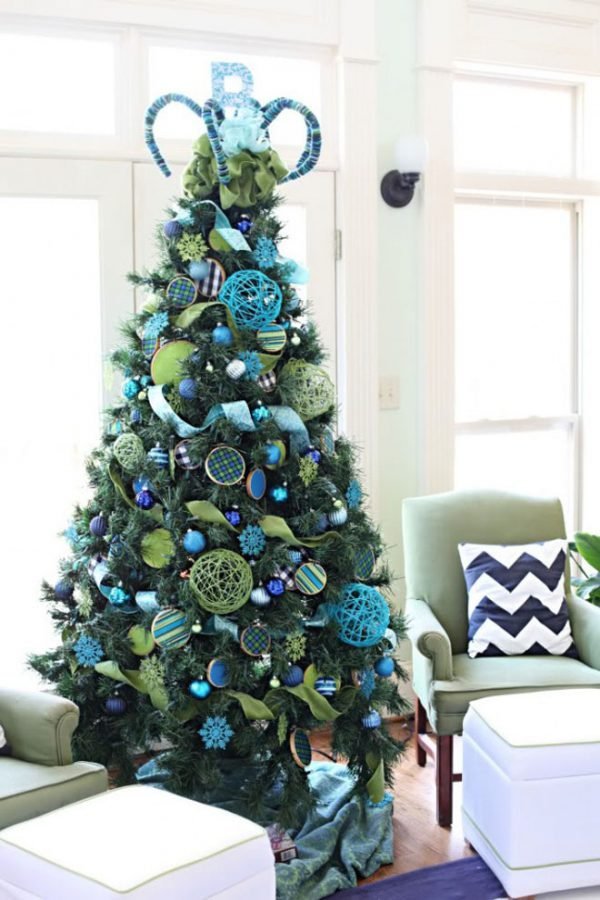 decorated christmas trees