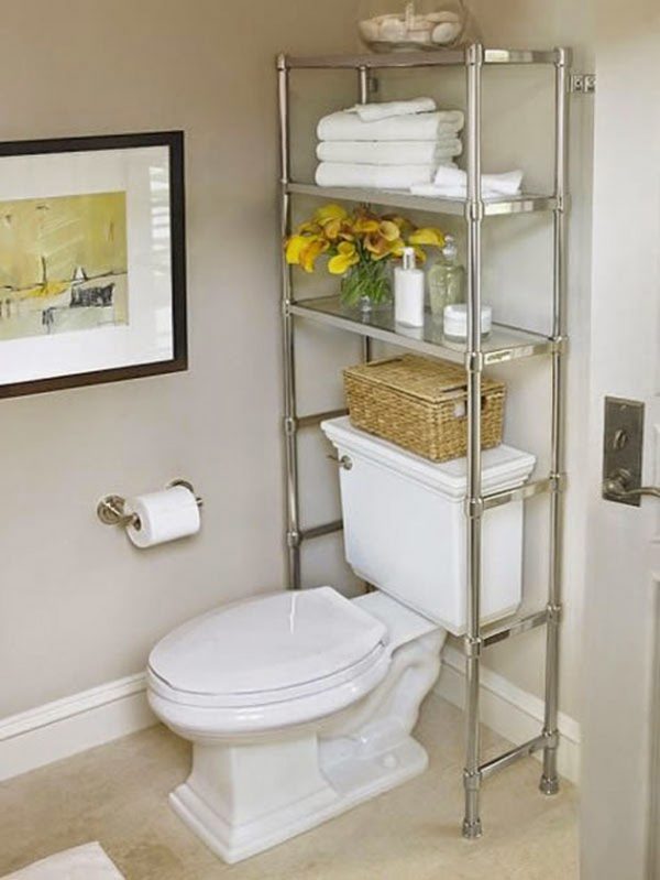 bathroom storage ideas over toilet