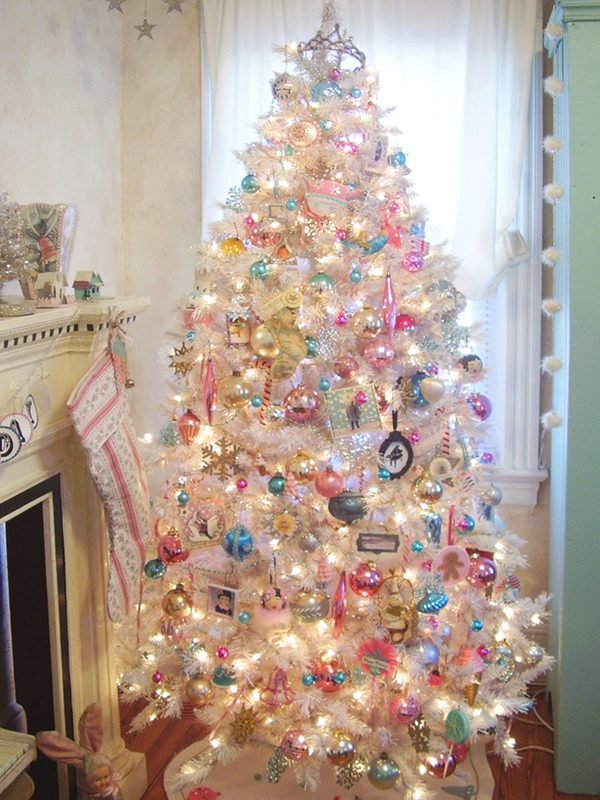 white christmas tree decorations ideas 
