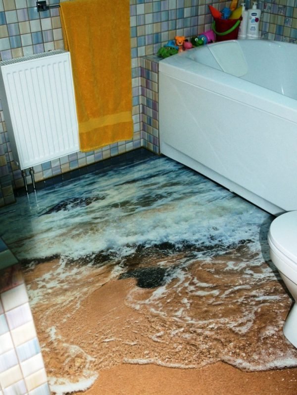 3d bathroom floor designs