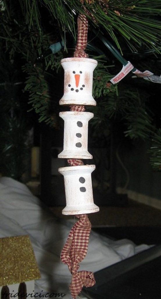 snowman ornament craft 