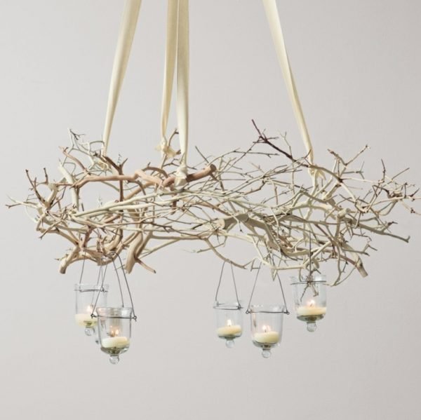 white branch chandelier 